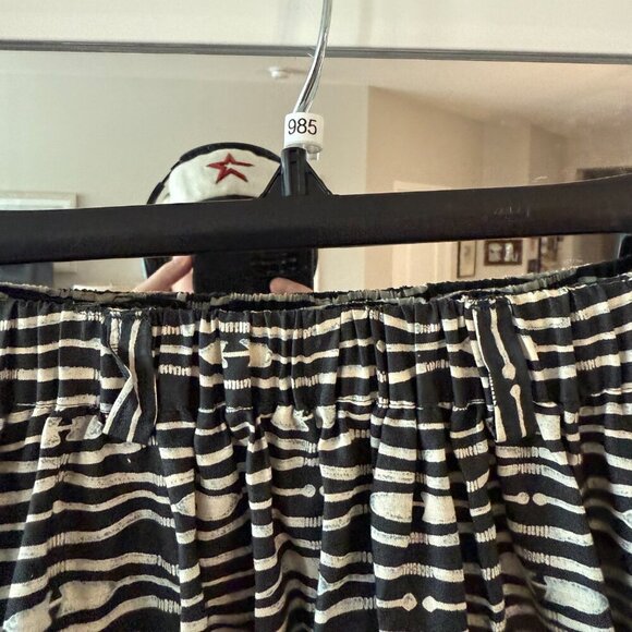 Patagonia Women's Patterns Midi Skirt Size Medium Color Grey White - Picture 2 of 4